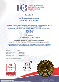 TS EN ISO 9001:2008