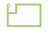 Alu Outward Sash Profile For Hinge Screening (Window)