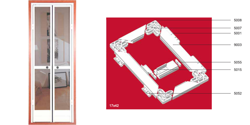 Hinged Insect screening door 17 x 25