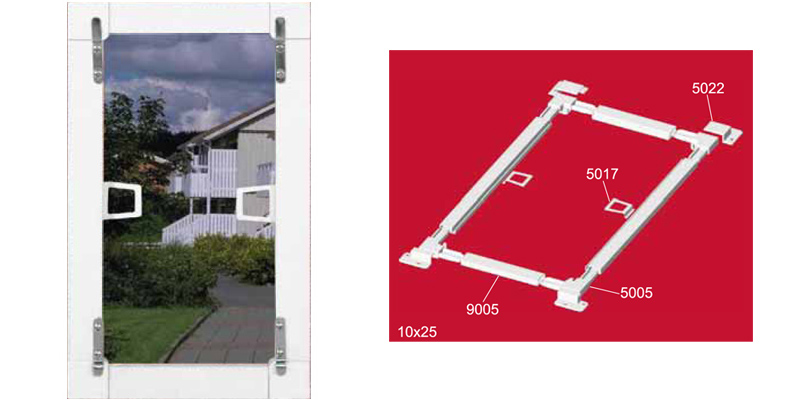 Metal fixed insect screening 10 x 25